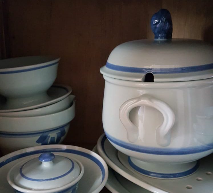 #6 Kringloop, blauwe servies